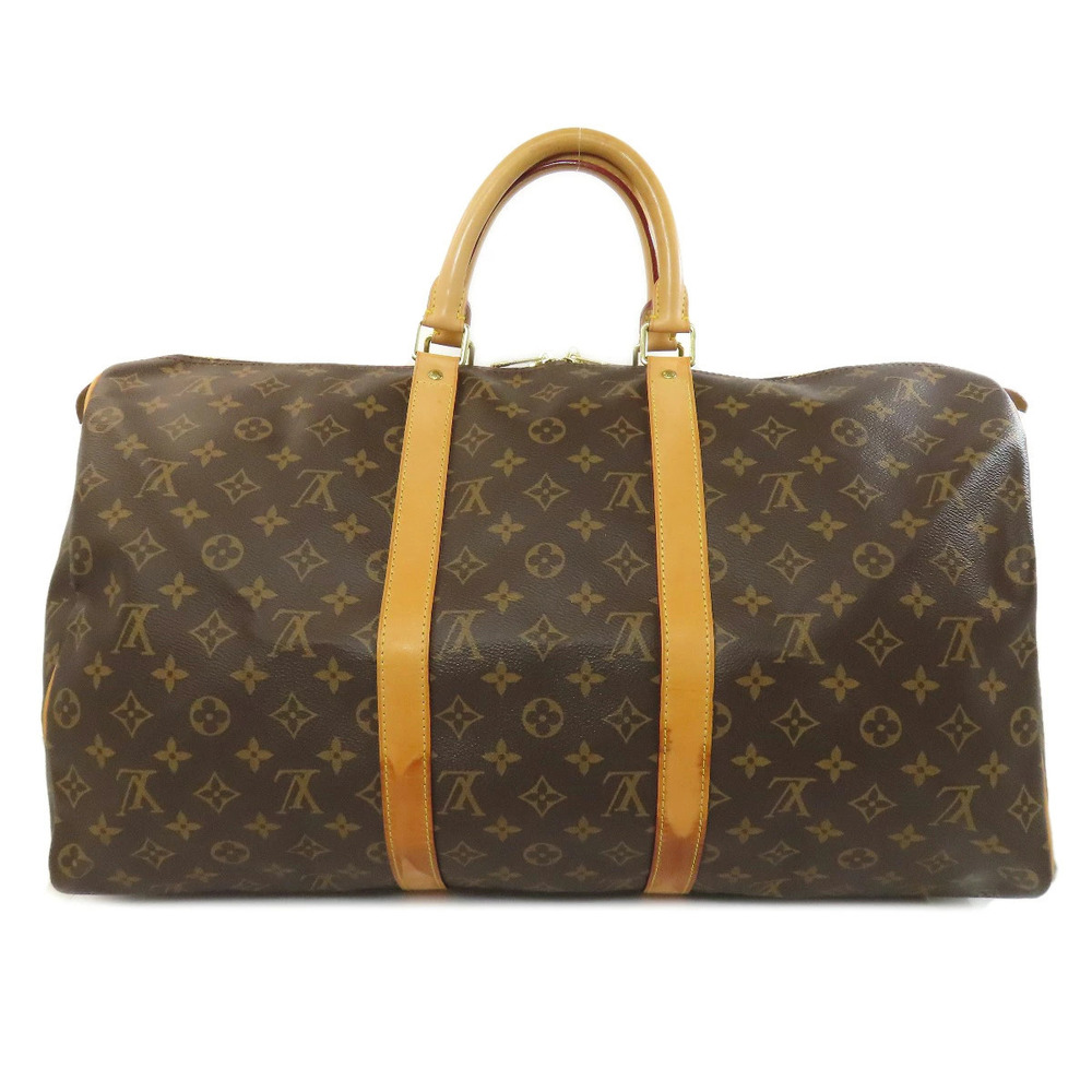 Louis Vuitton Tote Canvas Bag Keepall Monogram Brown